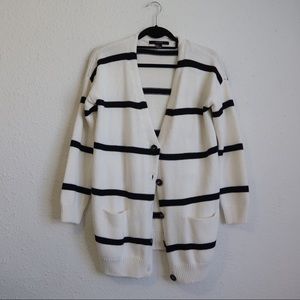 F21 Striped Cardigan